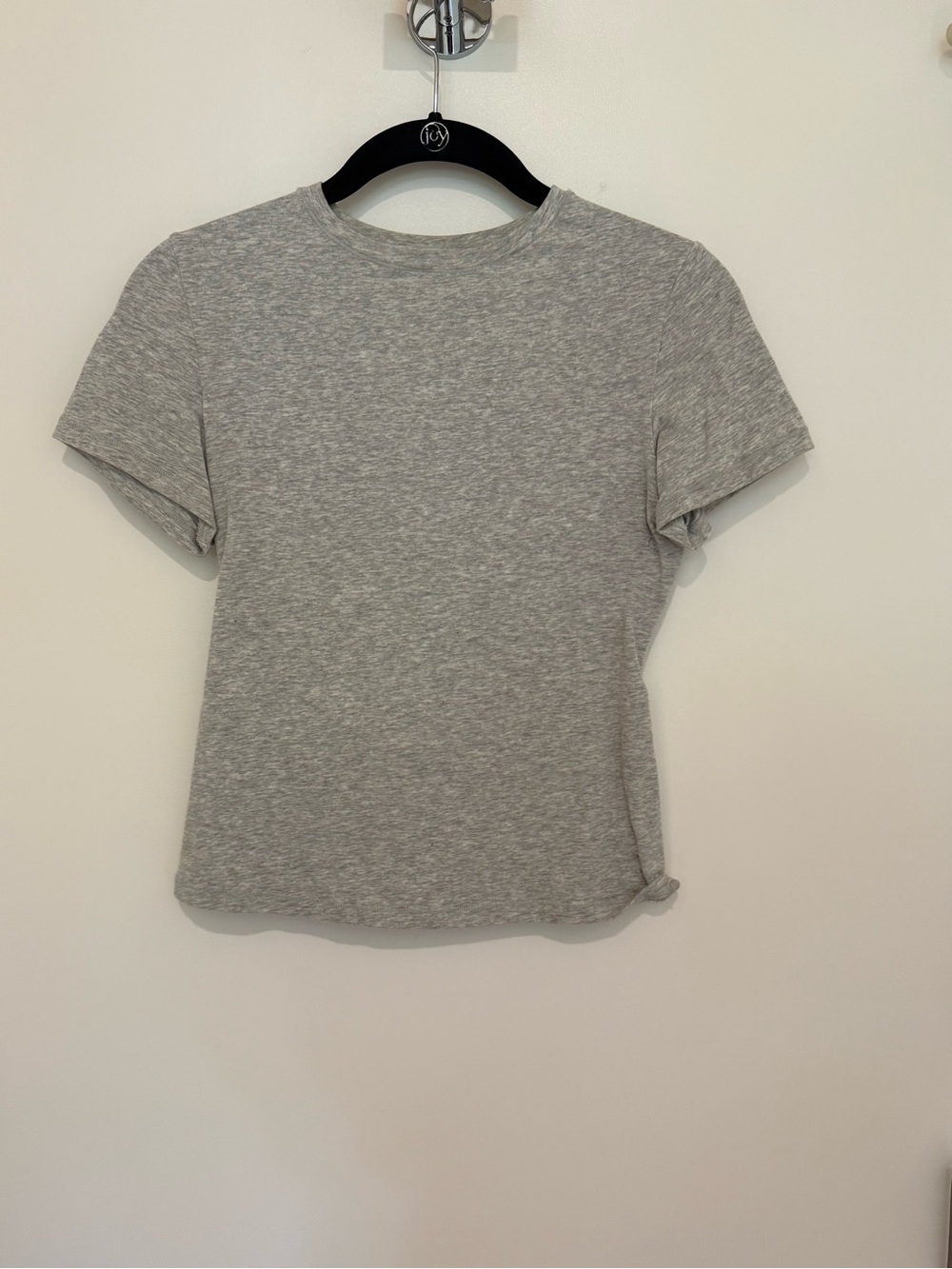 SKIMS Heather Gray Short Sleeve Crew Tee